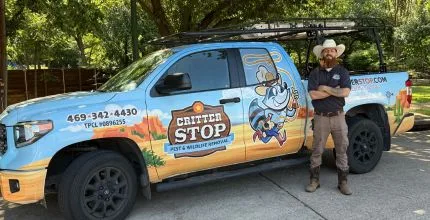 Critter Stop technician in the field