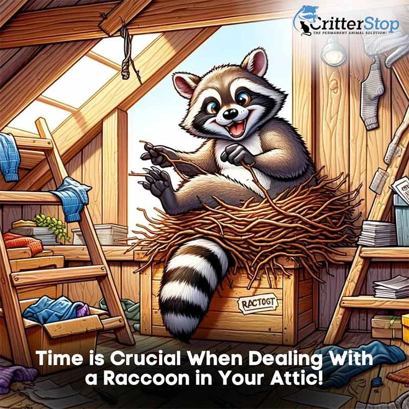 Time is Crucial When Dealing With a Raccoon in Your Attic!