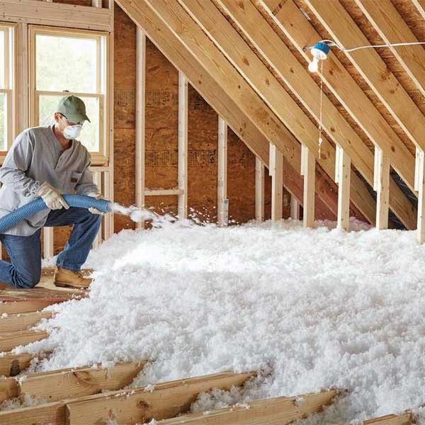 Applying blow-in Insulation