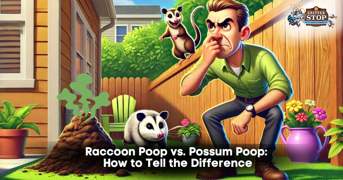 opossum raccoon poop