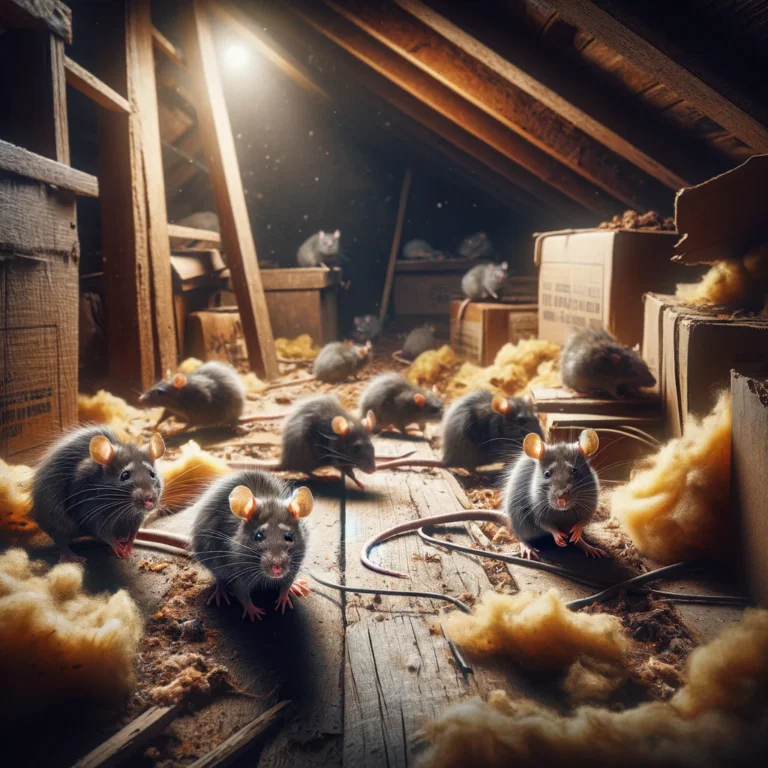 rat infestation in the attic