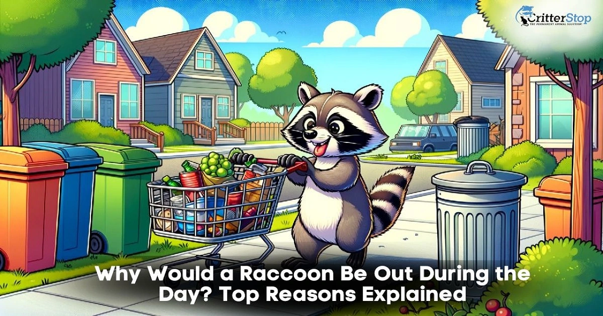 raccoons out during the day