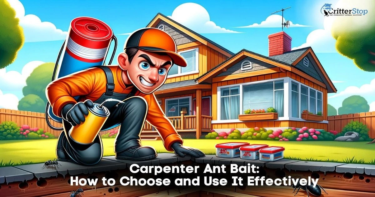 how to use bait on carpenter ants