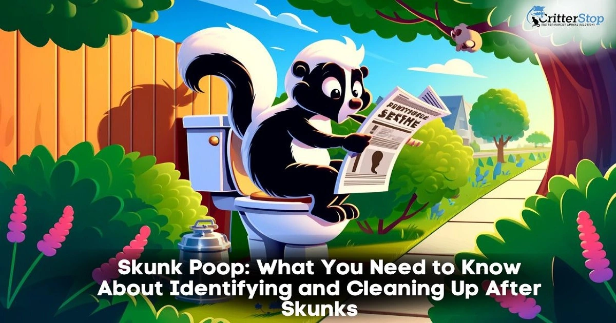 how to recognize skunk poop