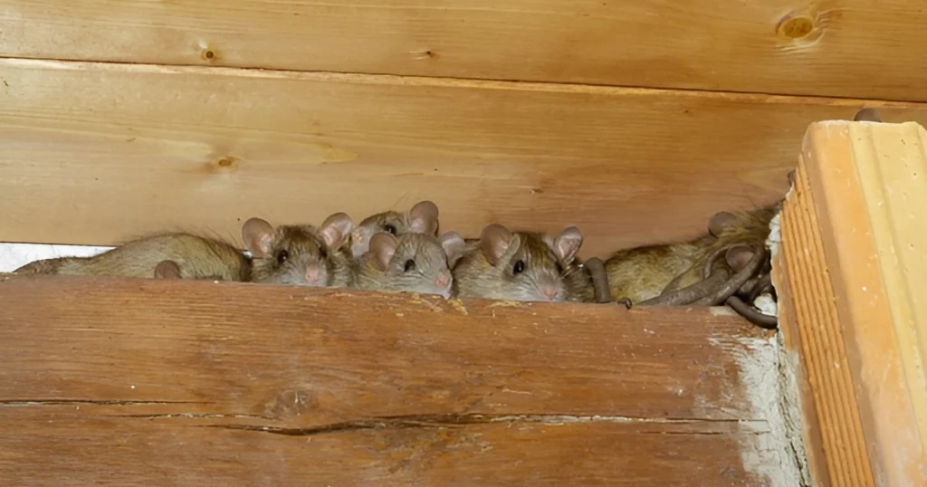 rats hide in attic