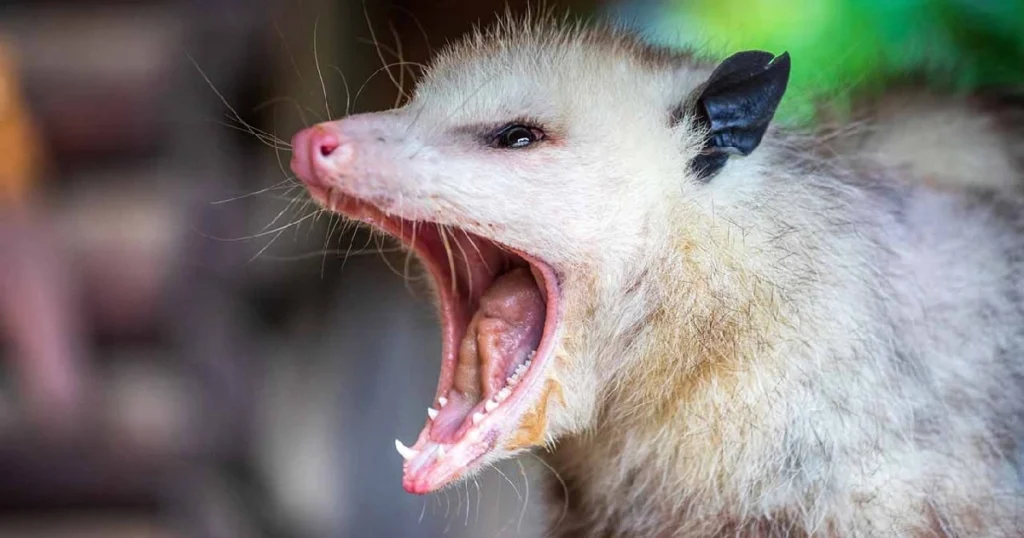 opossum clicking sound