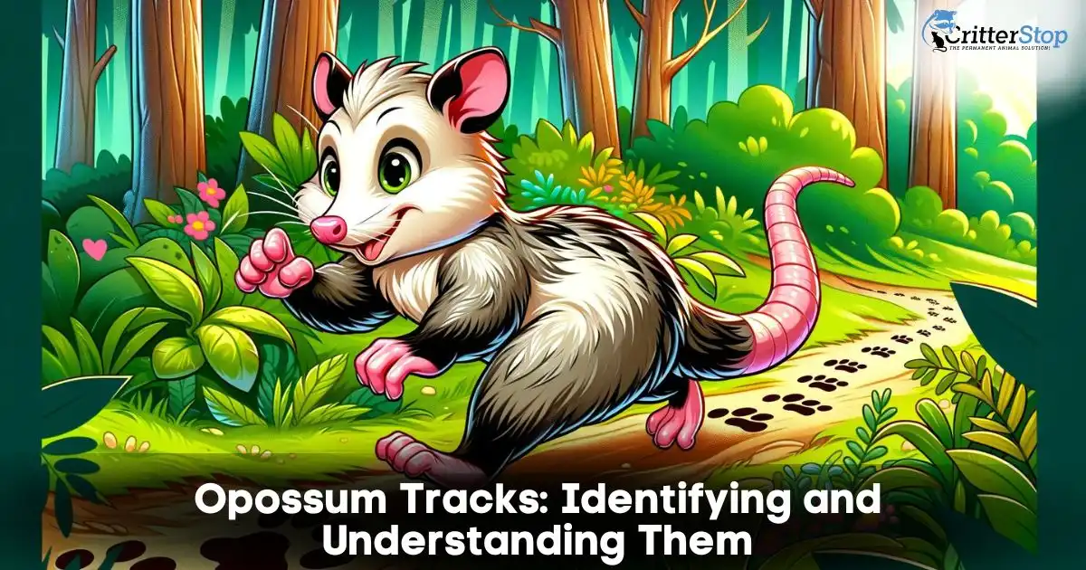 opossum tracks identifying and understanding them