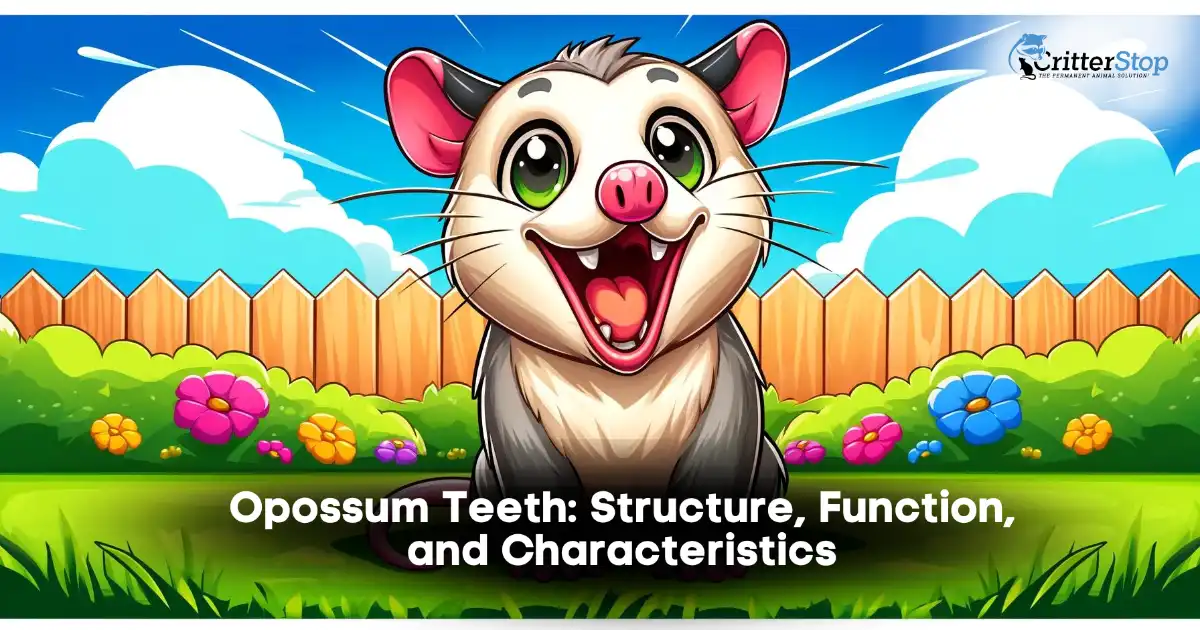 opossum teeth, opossum teeth facts