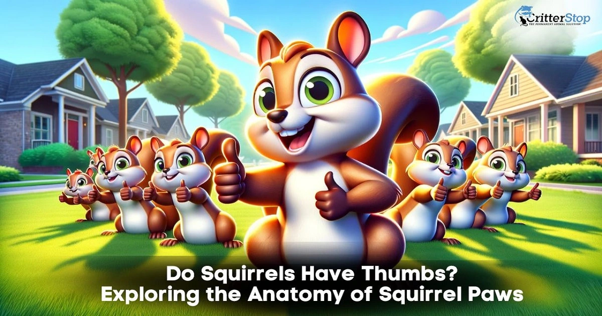 do squirrels have fingers