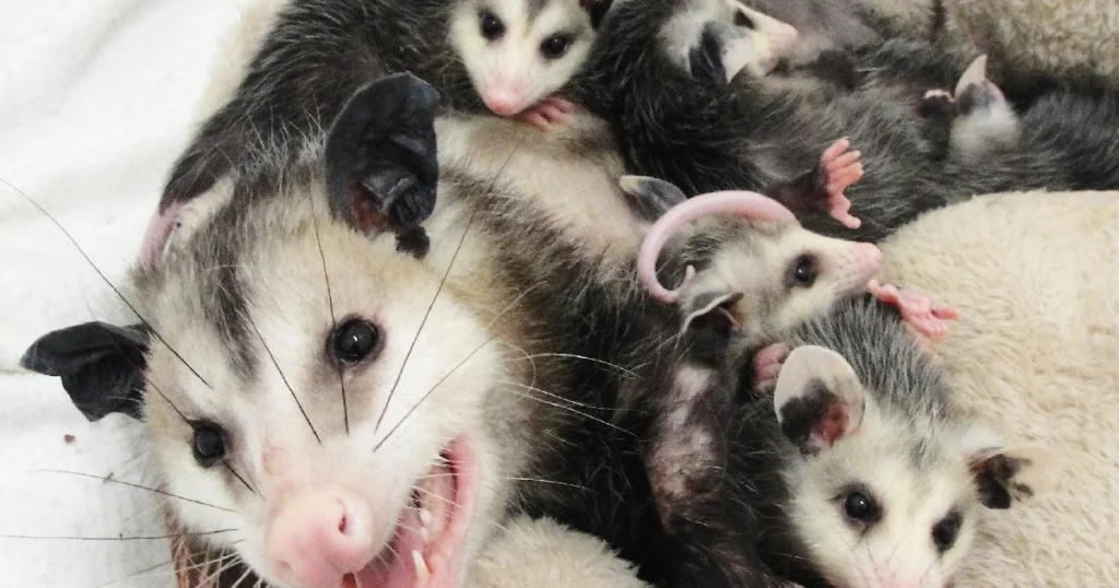 3 month old opossum