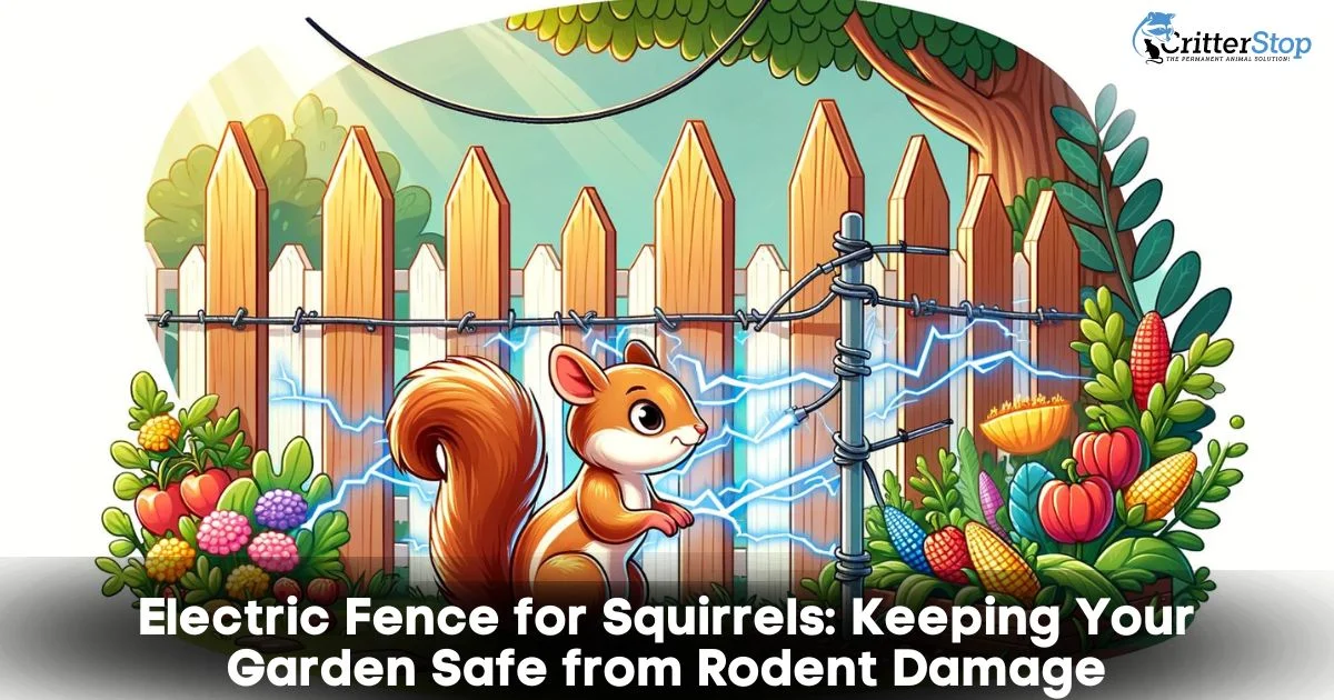 Electric fence for squirrels