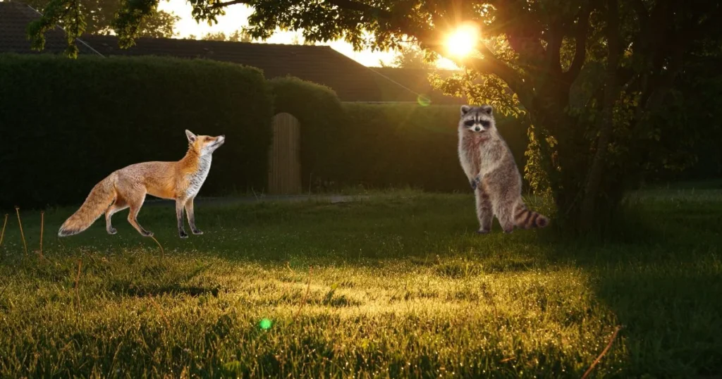 Interactions Between Foxes and Raccoons