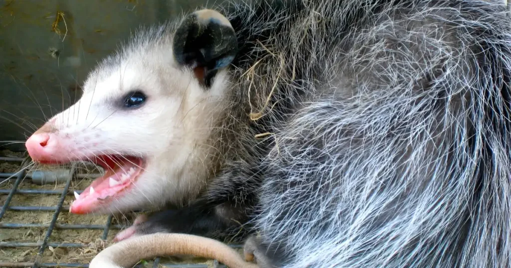 opossum eyesight, opossum eyes at night, opossum vision, opossum tongue