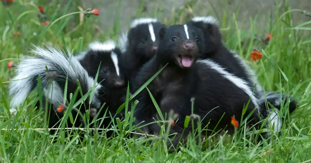 what sound does a skunk make at night, angry skunk sounds, skunk squeal