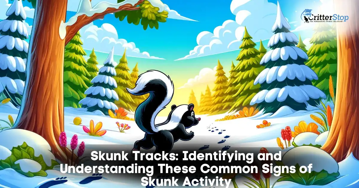 skunk tracks, skunk tracks in snow