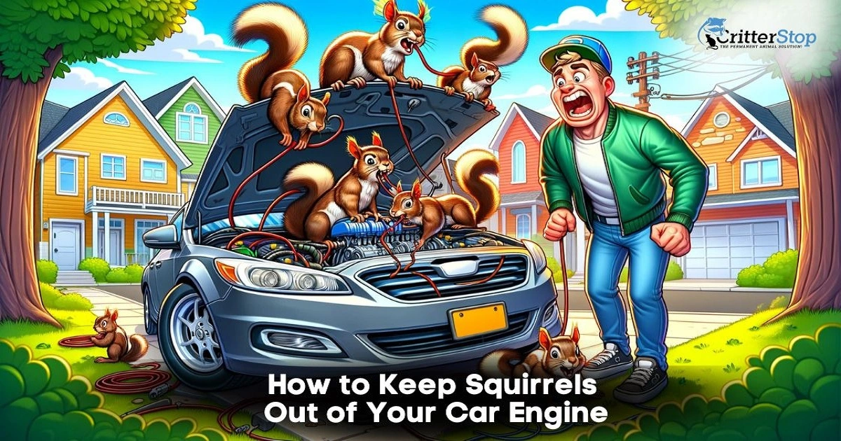 how to keep squirrels away from car