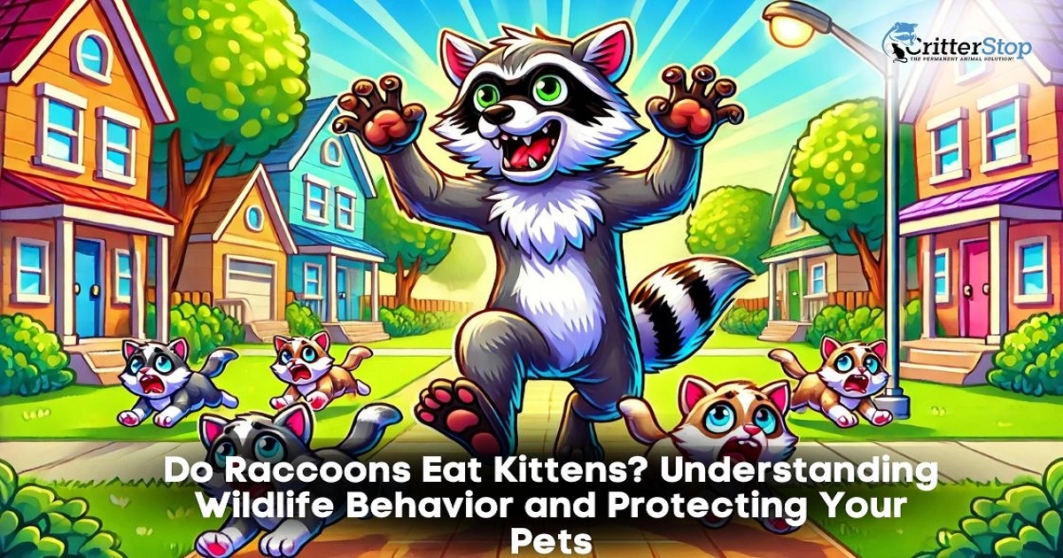 will raccoons eat kittens