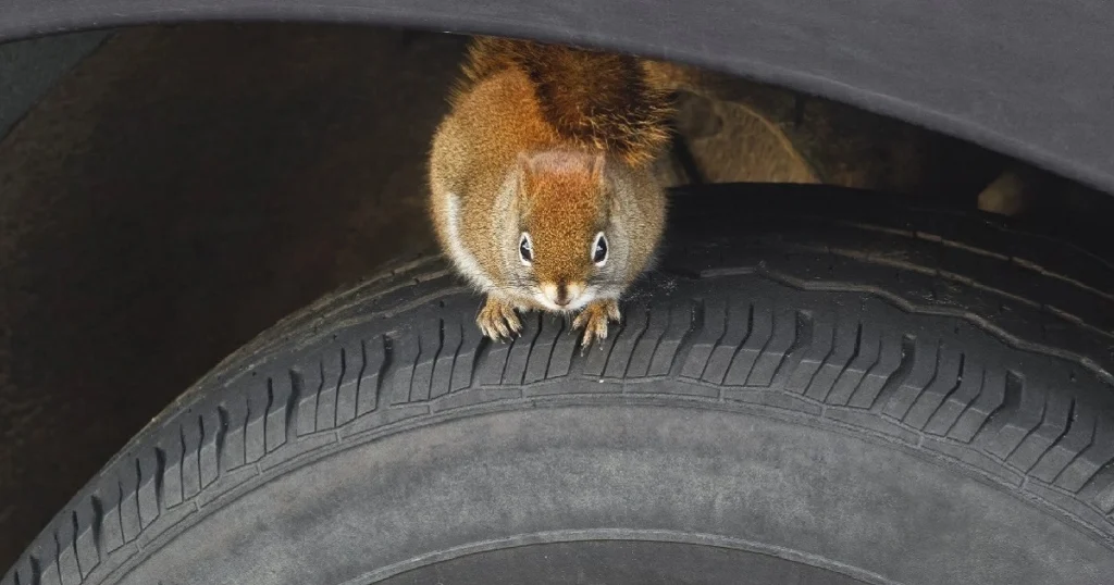 how to keep squirrels out of your car