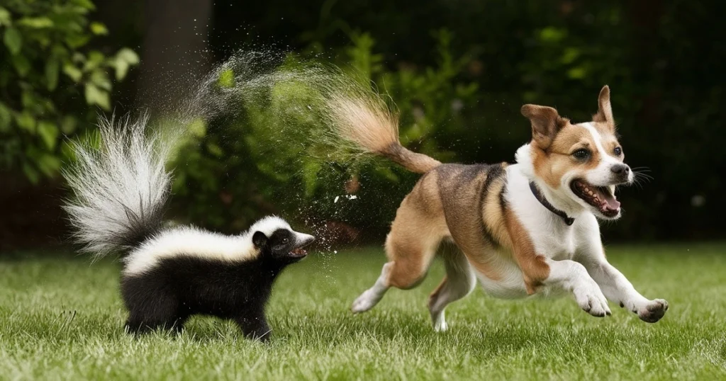 what to do when your dog gets sprayed by a skunk