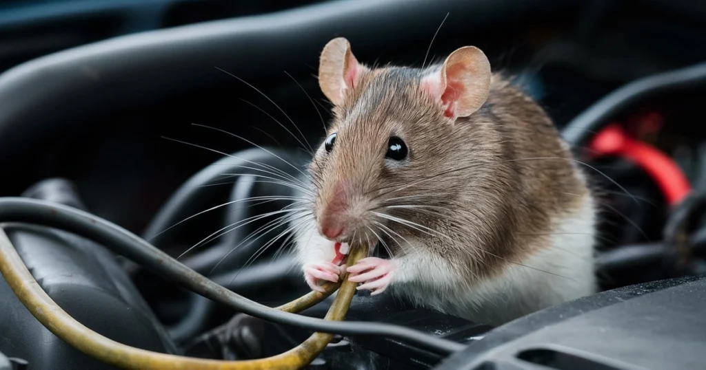 how to get mice out of a car
