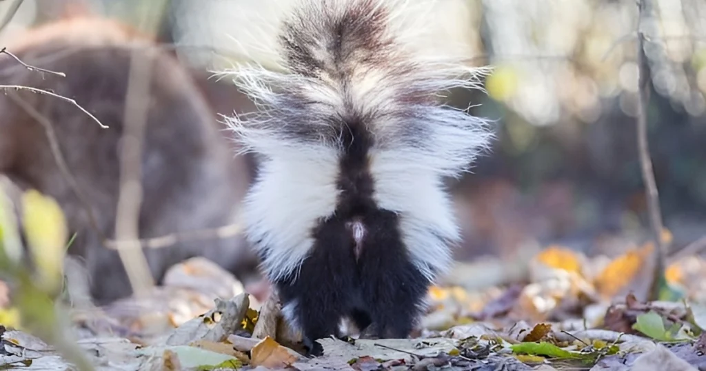 skunk in live trap