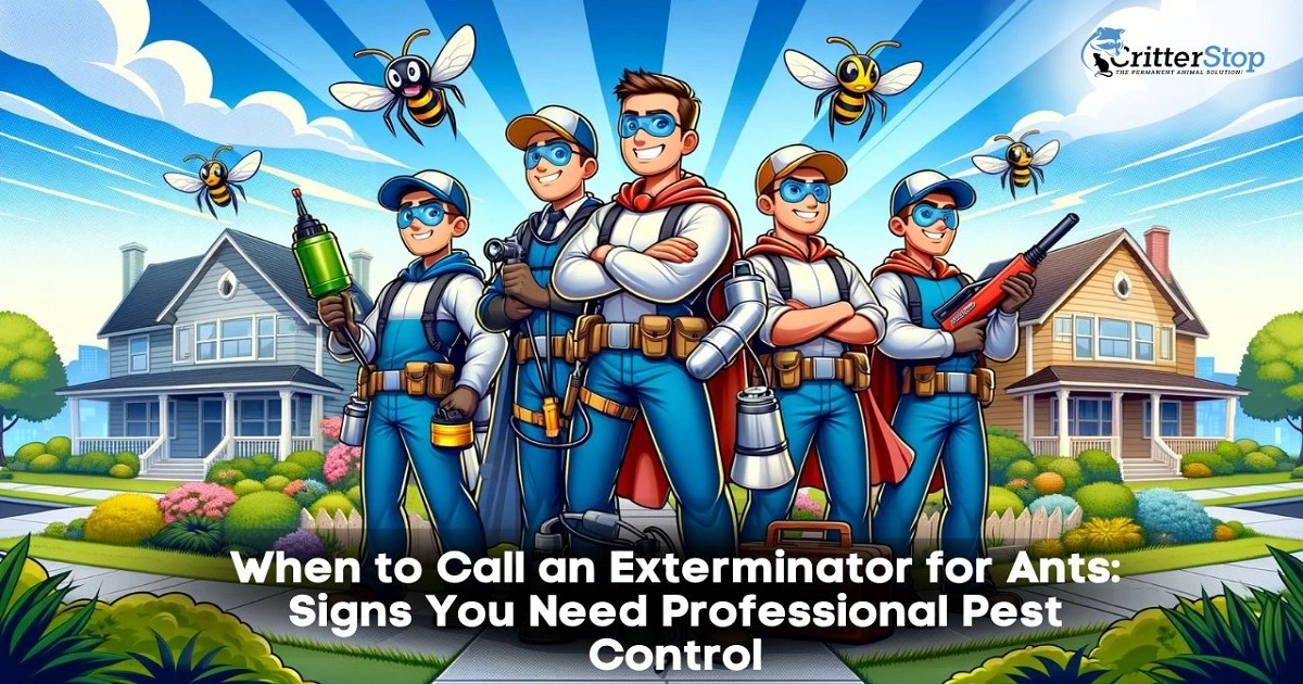 when to call an exterminator for ants