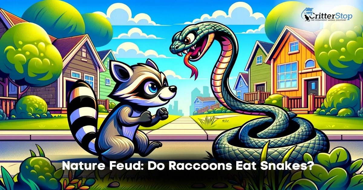 do raccoons eat snakes