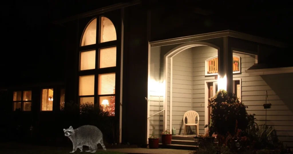 Porch Light Keep Raccoons Away