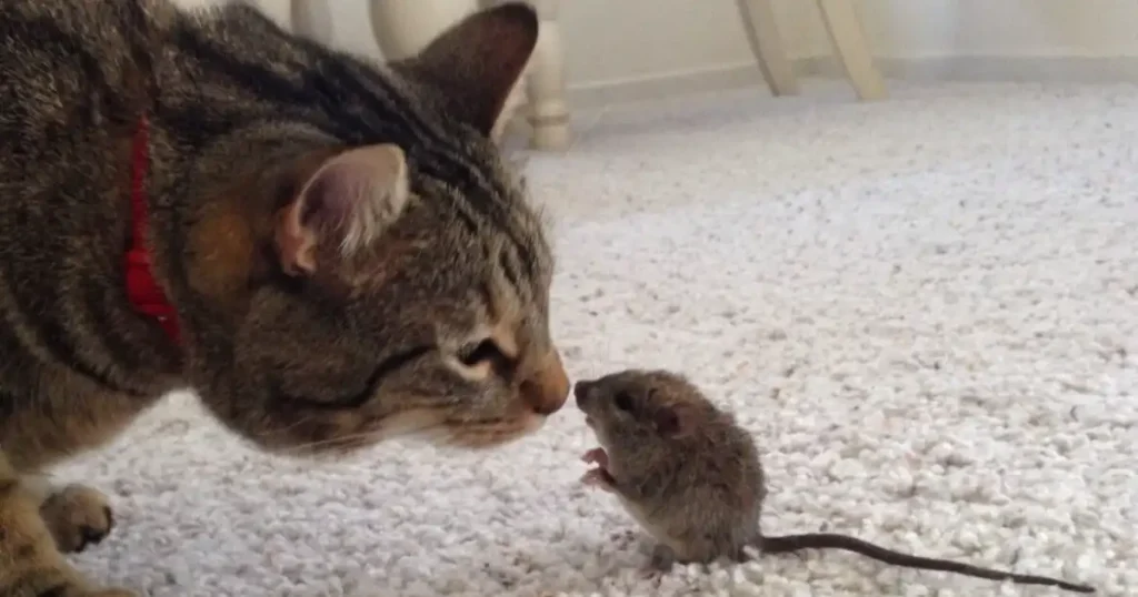 can mice sense a cat in the house