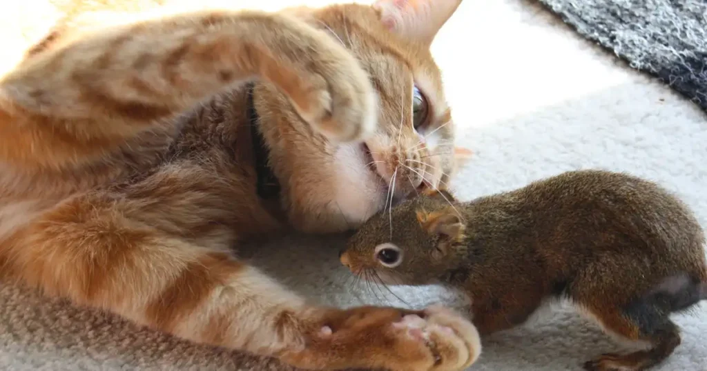 cats and squirrels