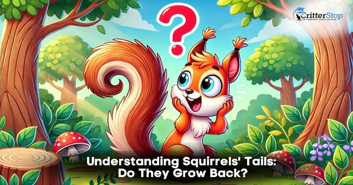 do squirrels tails grow back