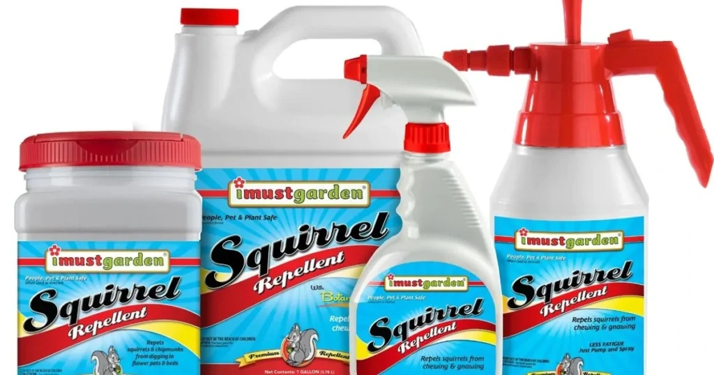 spray to keep squirrels from chewing
