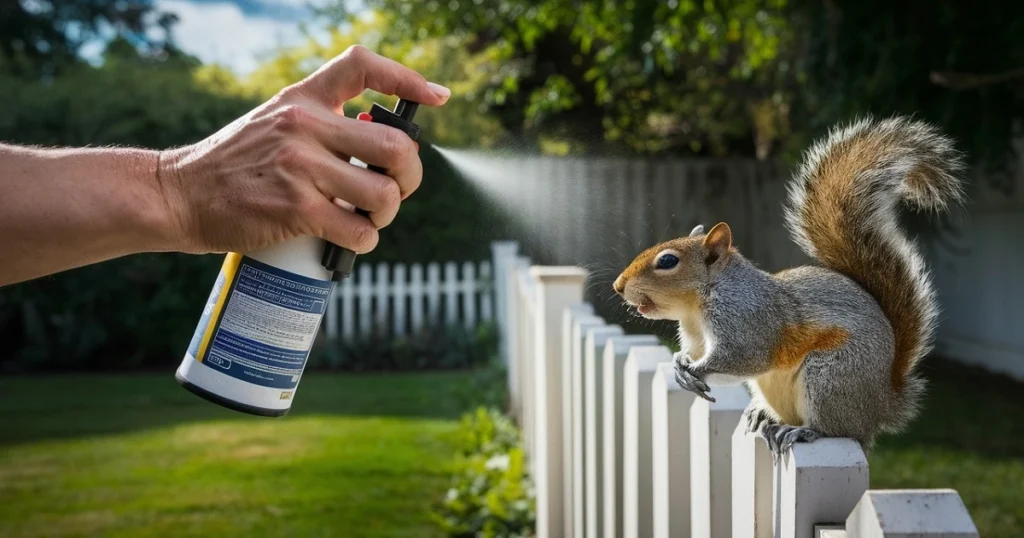 spray to keep squirrels from chewing
