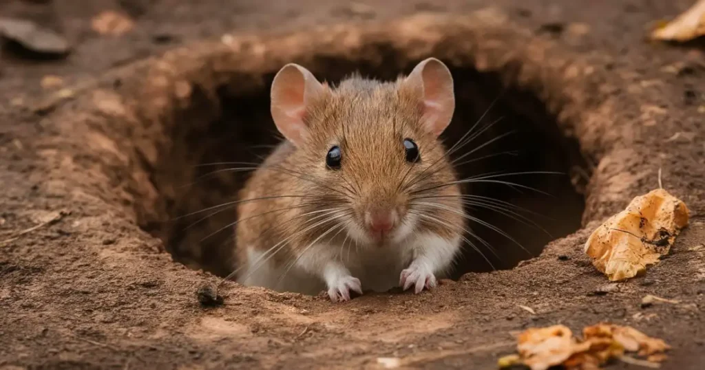 do mice burrow in the ground