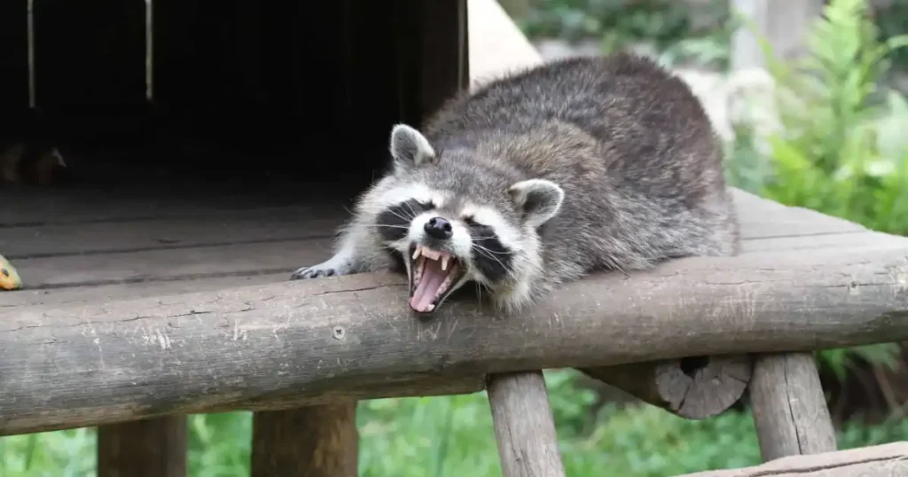 do raccoons growl like a dog