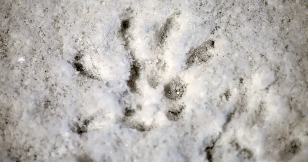 opossum footprints vs raccoon