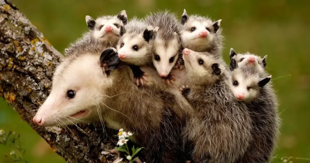 opossum mom