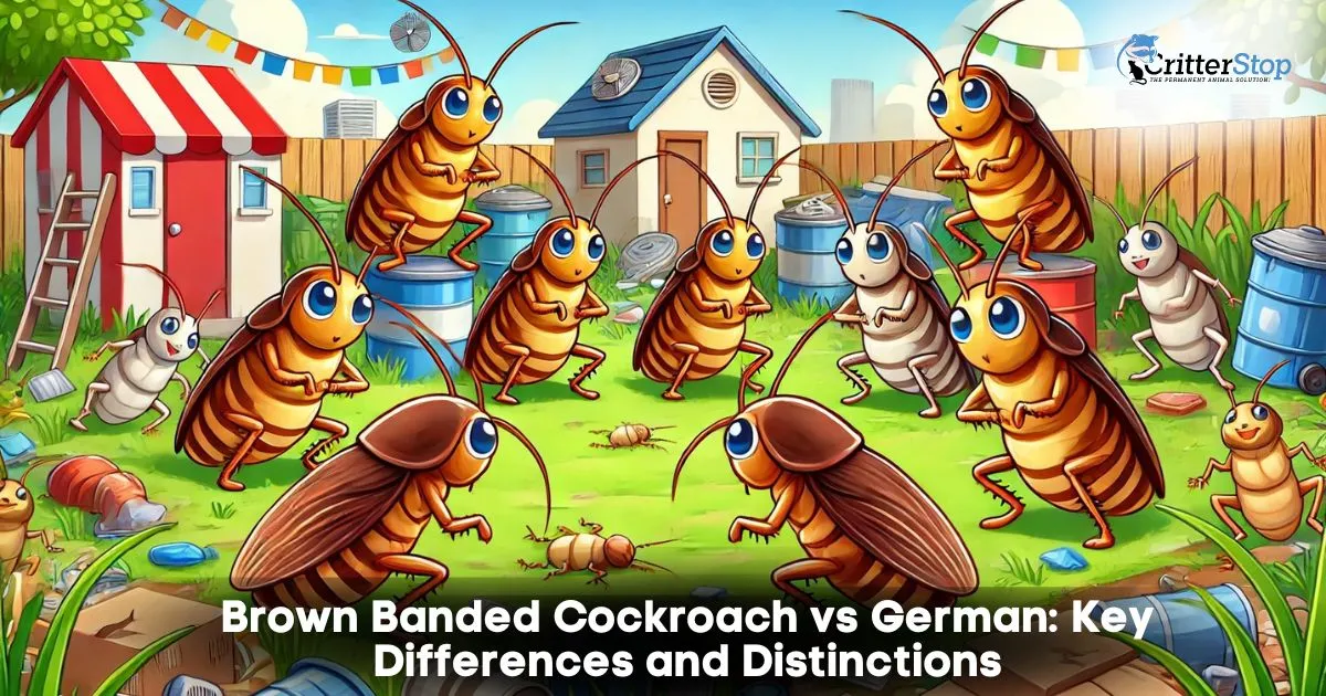 brown banded cockroach vs german