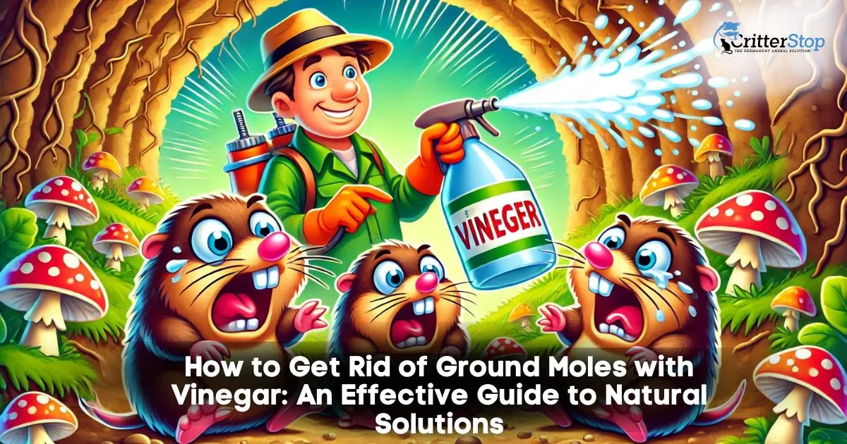 how to get rid of ground moles with vinegar