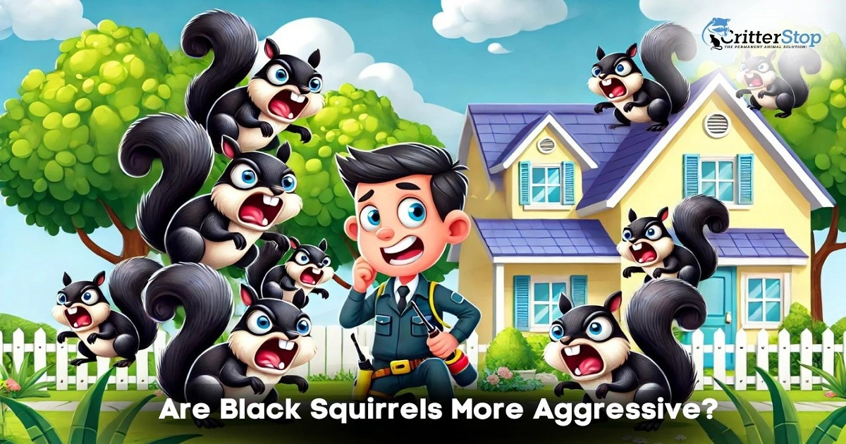 are black squirrels more aggressive