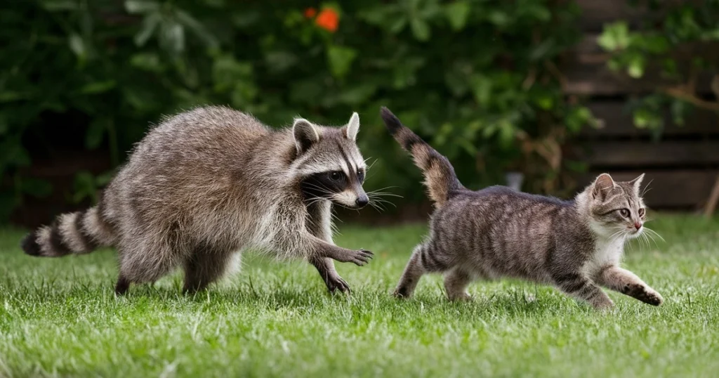 raccoons and cats
