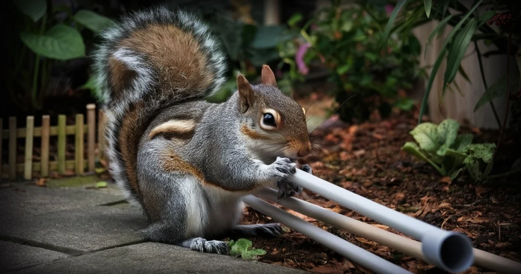 can squirrels chew through metal