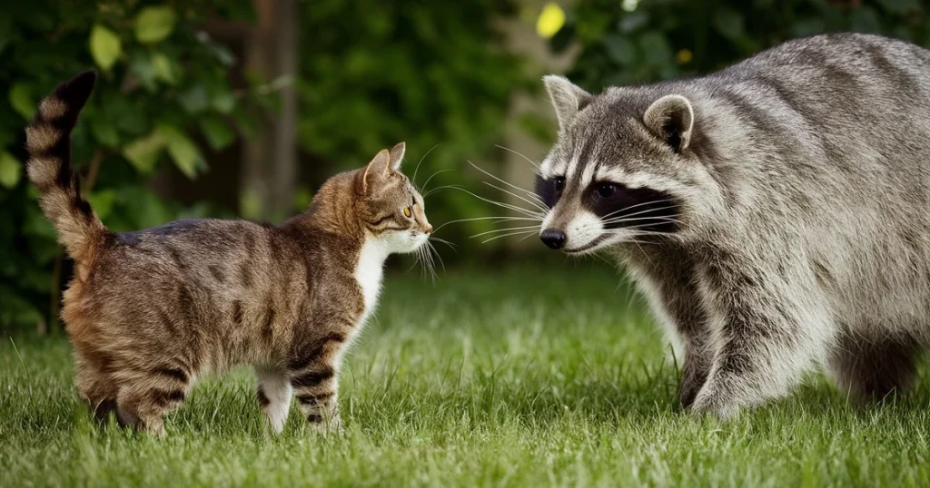 can raccoons kill cats
