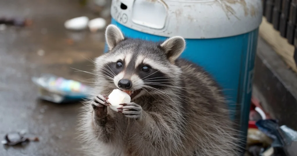 do raccoons eat marshmallows
