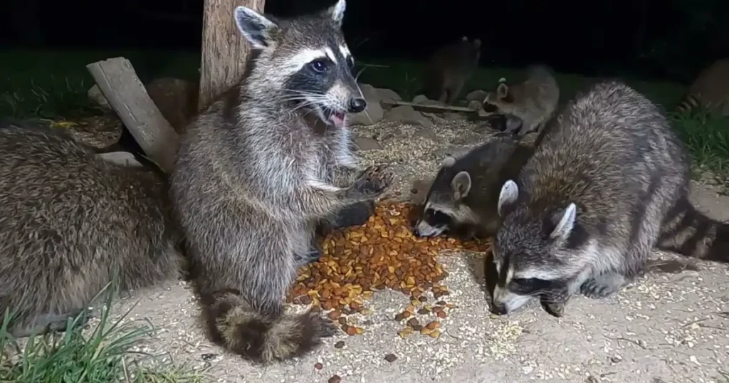 is cat food or dog food better for raccoons