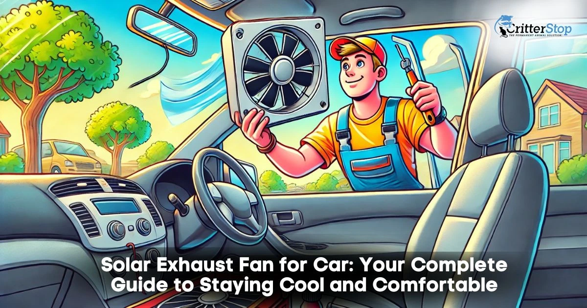 solar exhaust fan for car