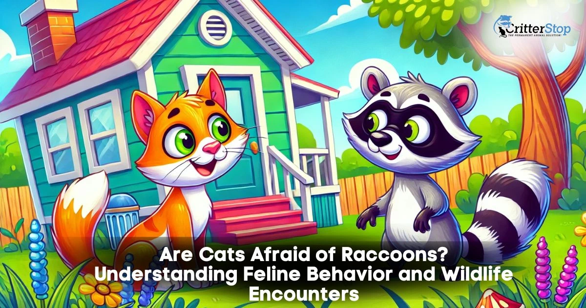 are cats afraid of raccoons