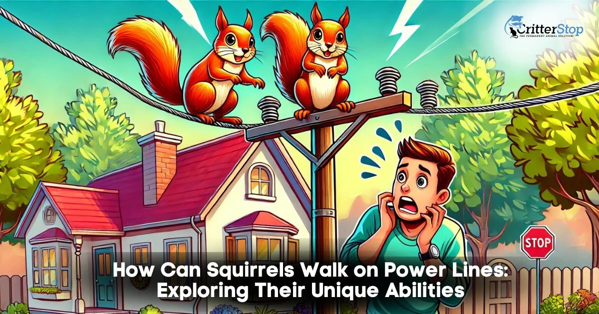 how can squirrels walk on power lines