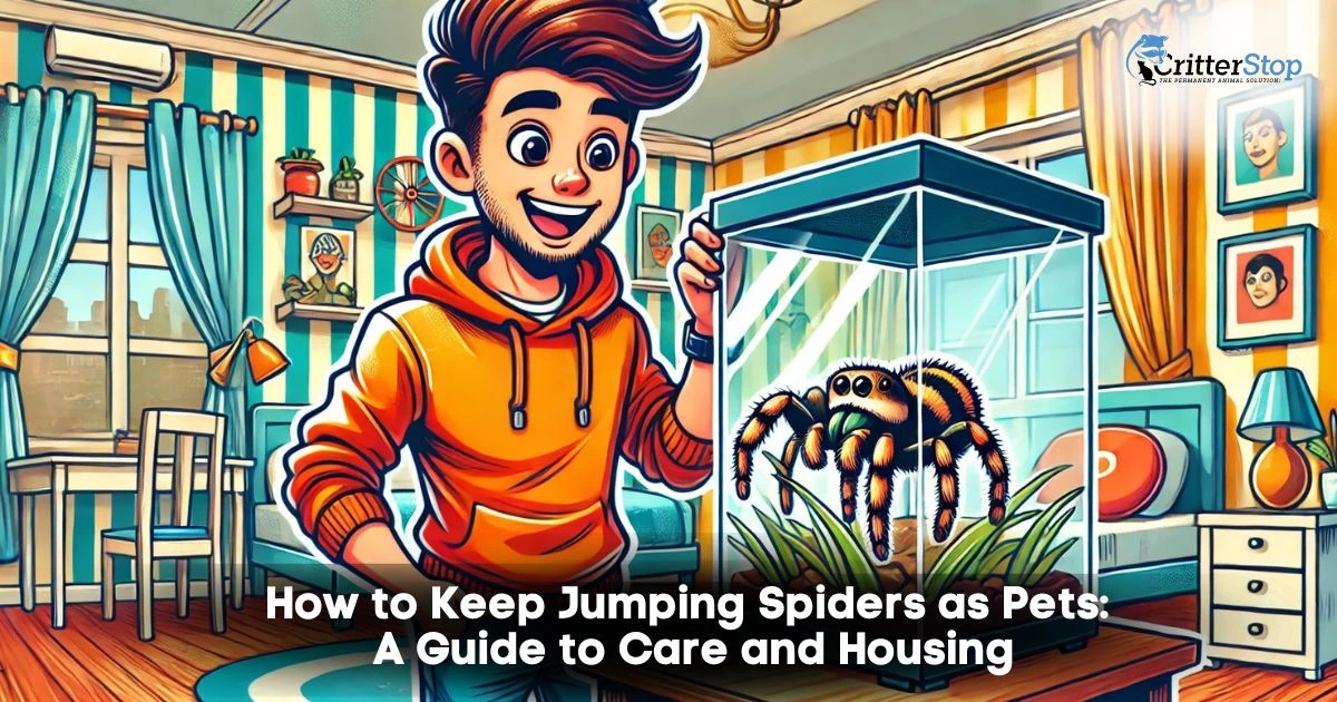 how to keep jumping spiders as pets