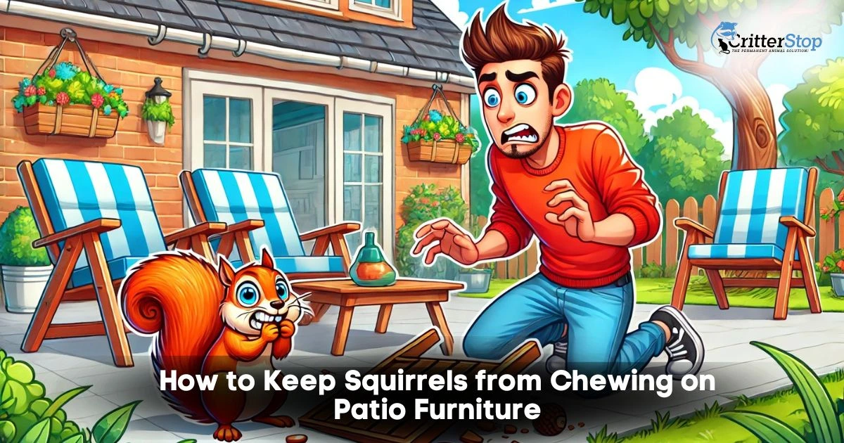 how to keep squirrels from chewing on patio furniture